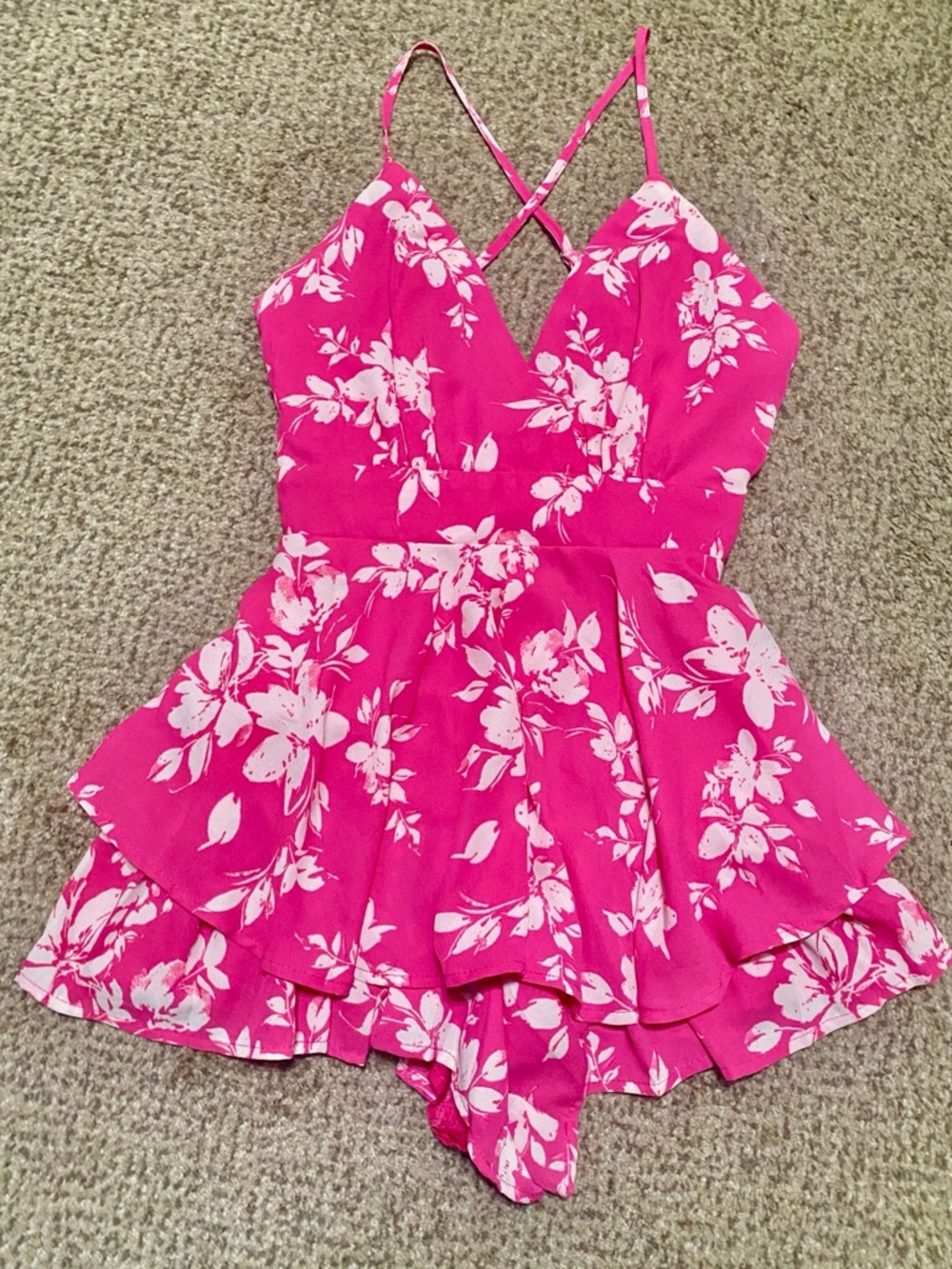 Bright Pink Summer Romper